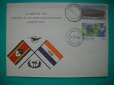 HOPCT PLIC S NR 828 INAUGURARE CALEA FERATA -FEROVIARA-MPAKA -KOMATIPOORT-CERCETASI 1986 SWAZILAND / ESWATINI -- AFRICA -NECIRCULAT