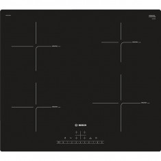 Plita incorporabila Bosch PUE611FB1E Inductie 4 zone de gatit Control Touch Timer PowerBoost Negru foto