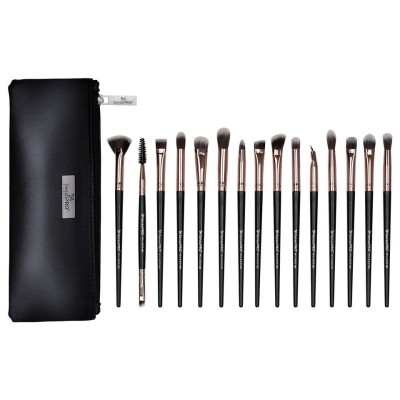 Set 15 pensule machiaj Senso Pro Milano Black Rose Gold + Borseta foto