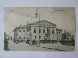 Rară! Carte poștală Iași:Notre Dame de Sion,circulată cu francare 4 timbre 1927
