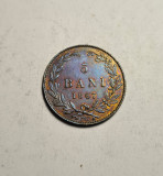 5 bani 1867 Watt Superba Piesa de Colectie