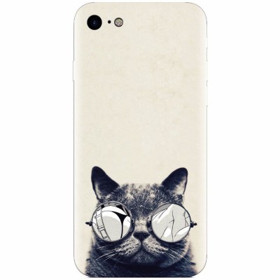 Husa silicon pentru Apple Iphone 6 Plus, Cool Cat Glasses foto