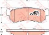 Set placute frana,frana disc DAEWOO NUBIRA Break (KLAJ) (1997 - 2016) TRW GDB3348