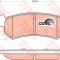 Set placute frana,frana disc DAEWOO NUBIRA Break (KLAJ) (1997 - 2016) TRW GDB3348