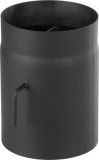 Teava de fum groasa cu clapeta pentru tiraj scurt HS &Oslash;250/150, 1,5 mm