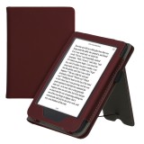 Husa Kwmobile pentru Kobo Clara 2E, Visiniu, Piele ecologica, KWM000017NR010C