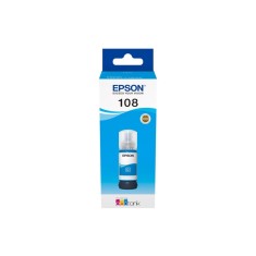 Cartus Cerneala Original Epson Cyan, nr.108, pentru EcoTank L18050 L8050, 7.2k, incl.TV 1.2incl.TV C13T09C24A (RAPO)