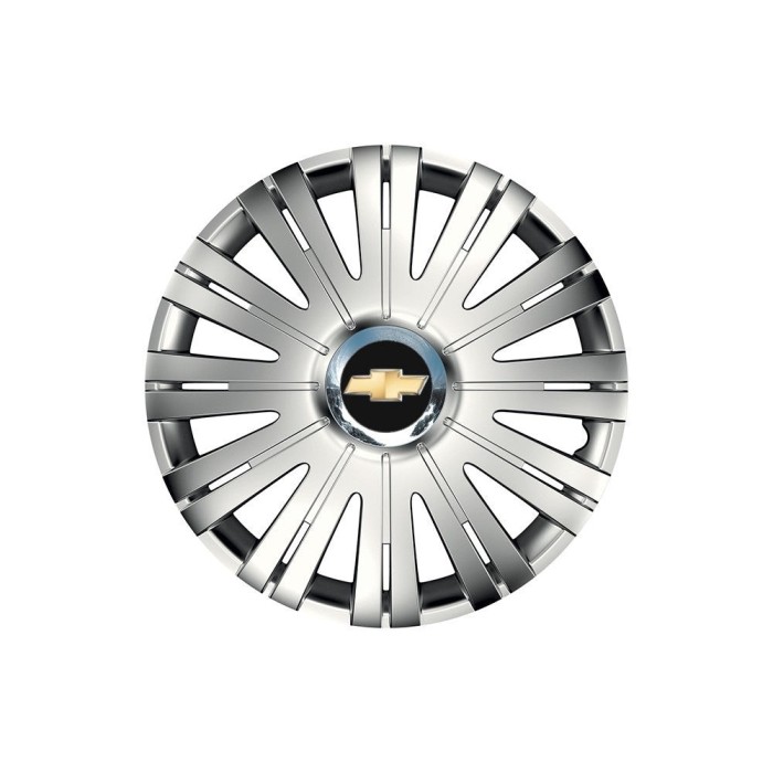 Set 4 capace roti Cu Inel Cromat Active R15 Compatibil Cu Chevrolet