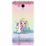 Husa silicon pentru Xiaomi Remdi Note 3, Mermaid Unicorn Play