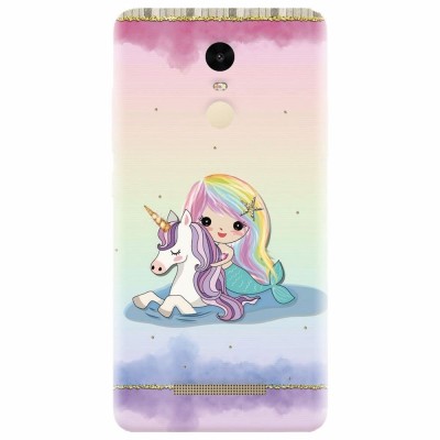 Husa silicon pentru Xiaomi Remdi Note 3, Mermaid Unicorn Play foto