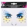 Autocolant Față, Model Stele cu Strass, Multicolor, Oem