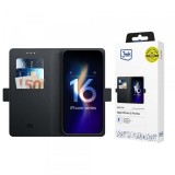Husa pentru Apple iPhone 16 Pro Max, 3MK, Wallet, Neagra