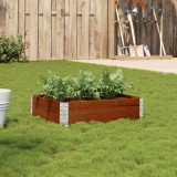 VidaXL Jardinieră de grădină, maro, 80x60 cm, lemn masiv de pin