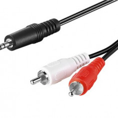 Cablu audio Jack Stereo 3.5mm tata - 2x RCA tata 10m