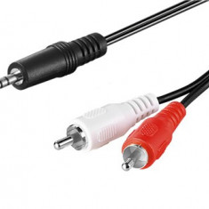 Cablu audio Jack Stereo 3.5mm stereo tata - 2x RCA tata 5m