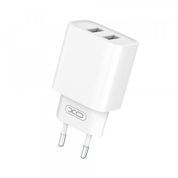 Incarcator Retea XO Design CE02C, 10.5W, 2.1A, 2 x USB-A, Alb