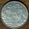 Liberia - moneda colectie argint 0.900 - 25 cents 1961 - exotica, stare f buna