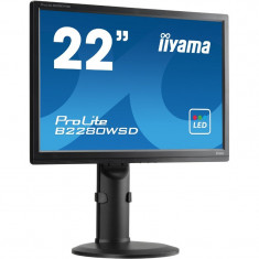 Monitor LCD 22&amp;quot; Iiyama ProLite B2280WSD-B1, Grad A, 1680x1050, 5ms, VGA, DVI, foto