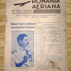 REVISTA AERONAUTICA - ROMANIA AERIANA - (MAI - IUNIE) - ANUL 1934 - CAROL II
