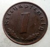2.560 GERMANIA WWII 1 REICHSPFENNIG 1939 D, Europa, Bronz