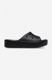 Crocs slapi culoarea maro