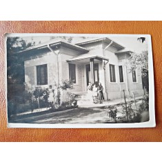 Fotografie tip Carte Postala, casa perioada interbelica, 1927, necirculata