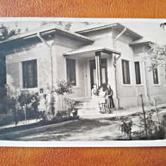 Fotografie tip Carte Postala, casa perioada interbelica, 1927, necirculata