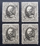 Luxemburg 1891 MNH, Marele Duce Adolf, 4 Timbre Oficiale Nestampilate, Colectie Rara