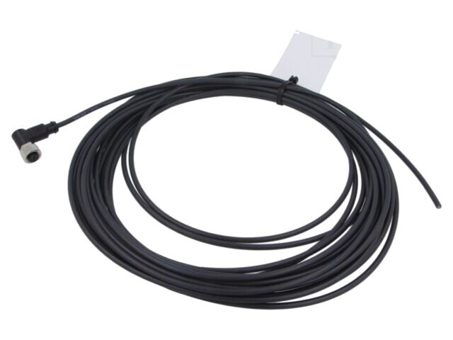 Conector HARTING M12 mufă mamă 4 pini &icirc;n unghi cablu 12,5m PUR