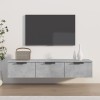 VidaXL Dulap de perete, gri beton, 102x30x20 cm, lemn compozit