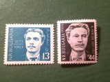 2 Serii 1 valoare Bulgaria 1957 si 1963 - Personalitati Vasil Levski revolutionar