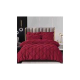 Cumpara ieftin Lenjerie de Pat Finet cu Elastic, Pliuri Brodate, 6 pcs - JOJ522