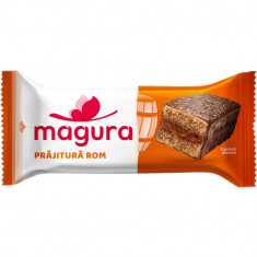 Prajitura cu Crema de Rom Magura, 35 g, 24 Buc/Set, Prajitura cu Rom, Prajitura Crema de Rom, Prajitura Rom, Prajitura Magura, Prajitura cu Rom Magura