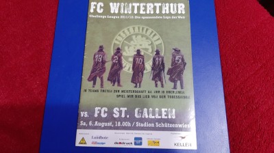 program FC Winterthur - FC St. gallen foto