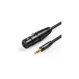 UGREEN AV182 Cablu audio AUX XLR - 3,5 mm AUX, 1 m (negru)