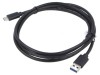 Cablu USB 3.1 A la C aurit 1,8m negru