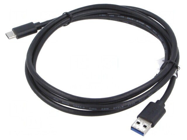 Cablu USB 3.1 A la C aurit 1,8m negru