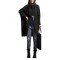 BL1012-1 Pulover tricotat, model oversize, cu guler intors si aspect petrecut in fata