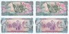 2 x 1978 , 1 won ( P-18a ) - Coreea de Nord - stare UNC Serie consecutiva !