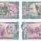 2 x 1978 , 1 won ( P-18a ) - Coreea de Nord - stare UNC Serie consecutiva !