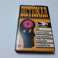 Dictionar de cuvinte , expresii, citate celebre, I. Berg, 1968 RF11/1