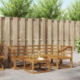 vidaXL Set de canapele de exterior 5 pcs natural Lemn Solid de Acacia 3366372