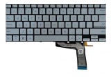 Tastatura Laptop, Asus, VivoBook 14 X1402, X1402Z, X1402ZA, iluminata, albastru deschis, layout US
