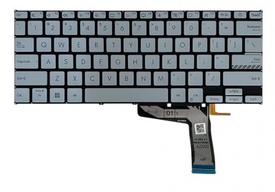 Tastatura Laptop, Asus, VivoBook 14 X1402, X1402Z, X1402ZA, iluminata, albastru deschis, layout US foto