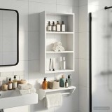 vidaXL Dulap de perete pentru baie Alb 40 x 14 x 70 cm Lemn prelucrat 889359