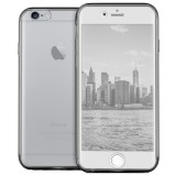 Cumpara ieftin Husa iPhone 6 / 6S 360&deg; Full TPU Fata+Spate, Silicon, Gri Transparent