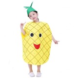 Costum fruct Ananas, IdeallStore&reg;, galben, marime universala