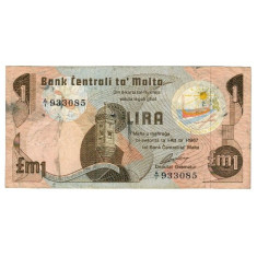 Malta 1967 - 1 Lira, circulata
