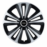 Set 4 Capace Roti Terra Gri-Negru R15, Compatibil Cu Audi