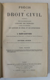 PRECIS DE DROIT CIVIL par G. BAUDRY - LACANTINERIE , TOME PREMIER , 1899